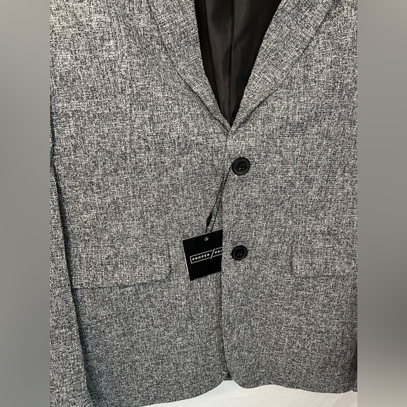 Proper Pair Textured Blazer Grey Size XS - Picture 3 of 8